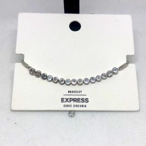 EXPRESS Cubic Zirconia Pull-Cord Bracelet